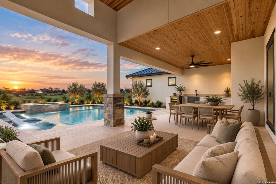 Exterior details and patio area of a home in , Castroville (Image 29).