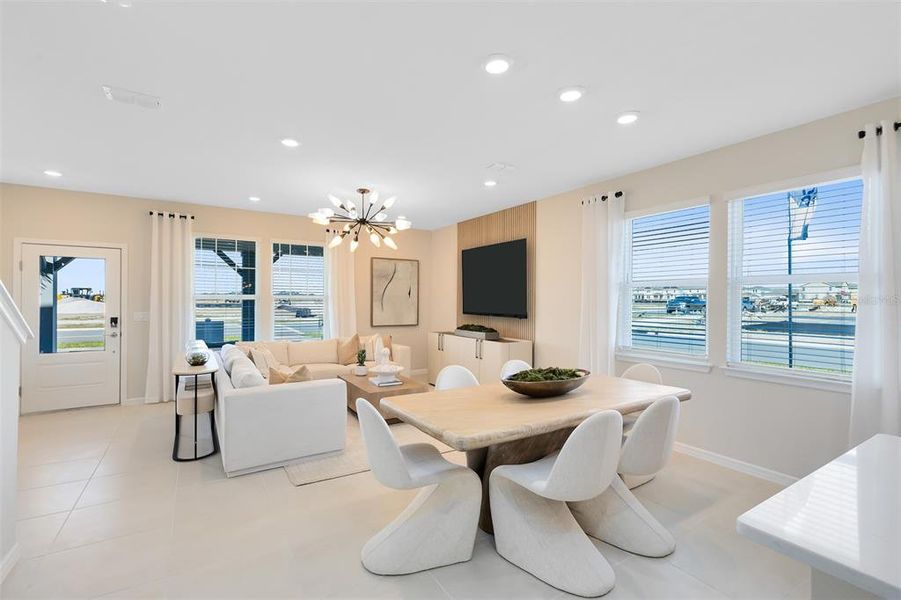 Furnished interior view inside a new home in Tohoqua, Kissimmee (Image 7).