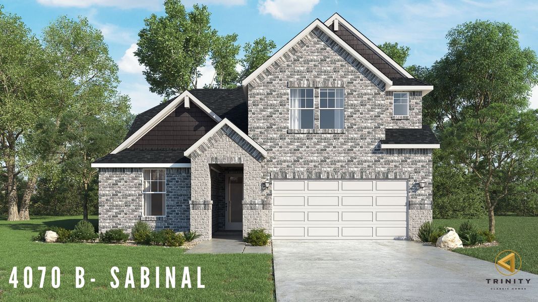 Representative exterior photo of a completed home built from the The Sabinal by Trinity Classic Homes in Freeman Ranch, Weatherford, TX (Image 25).