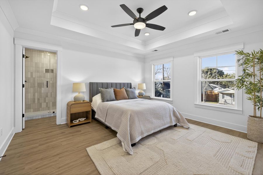Furnished interior view inside a new home in , Charleston (Image 14).