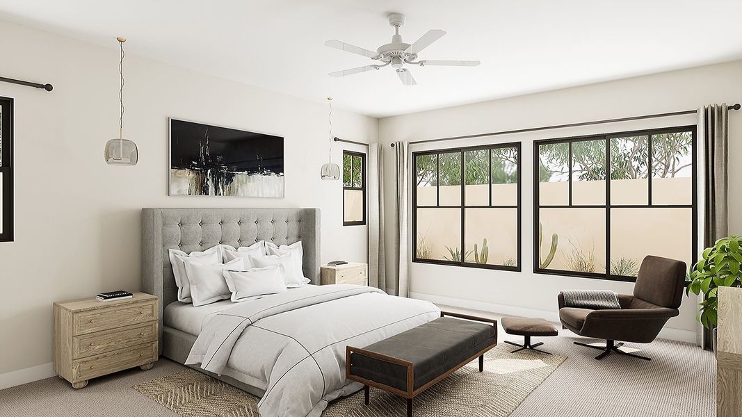 Representative furnished interior of a home built from the Aurora Plan 9001 by Tri Pointe Homes in Emberly, Queen Creek (Image 9).