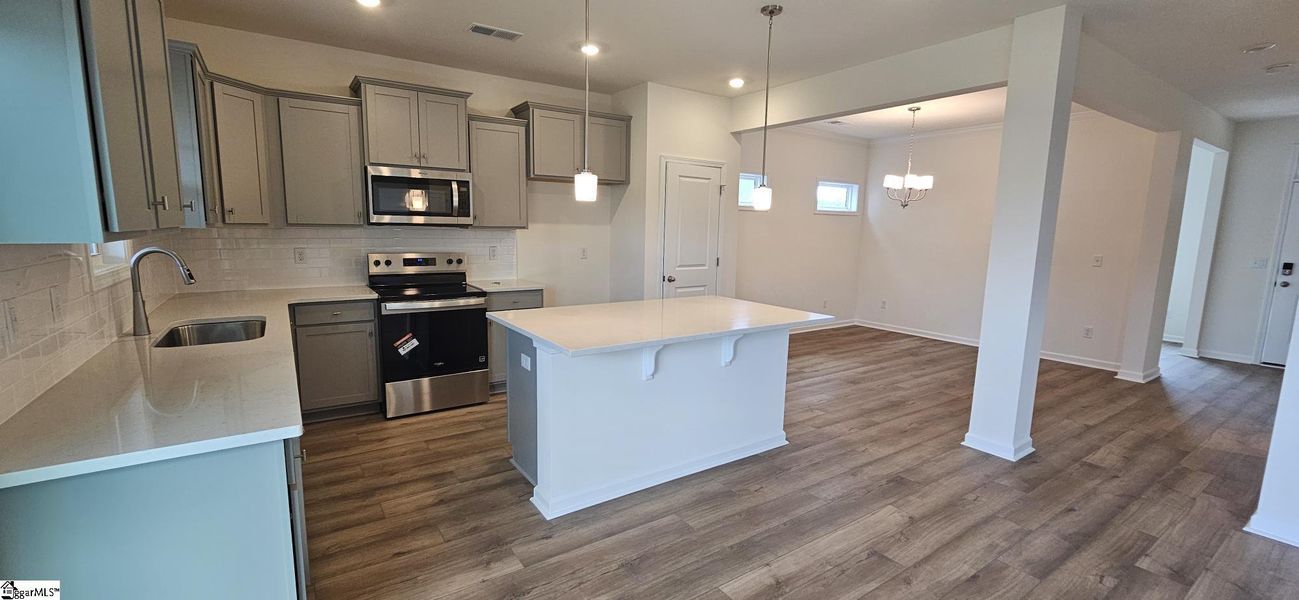 Furnished interior view inside a new home in Sedona, Greenville (Image 3). Furnished interior view inside a new home in Sedona, Greenville (Image 3).