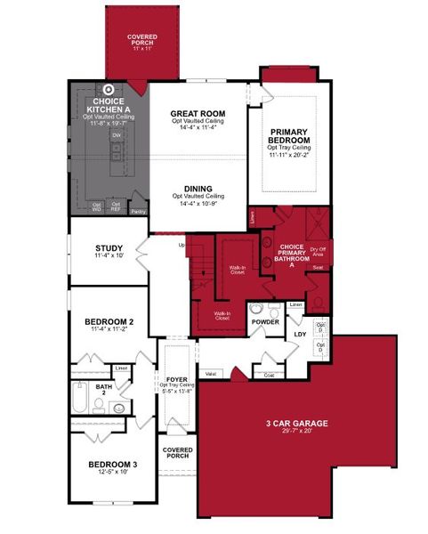 2D floor plan layout of this home in Inlet Keys, Murrells Inlet, SC (Image 2).
