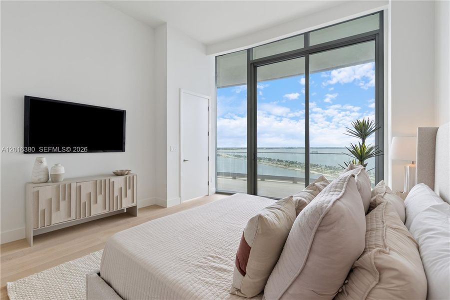 Furnished interior view inside a new home in , Miami (Image 14).