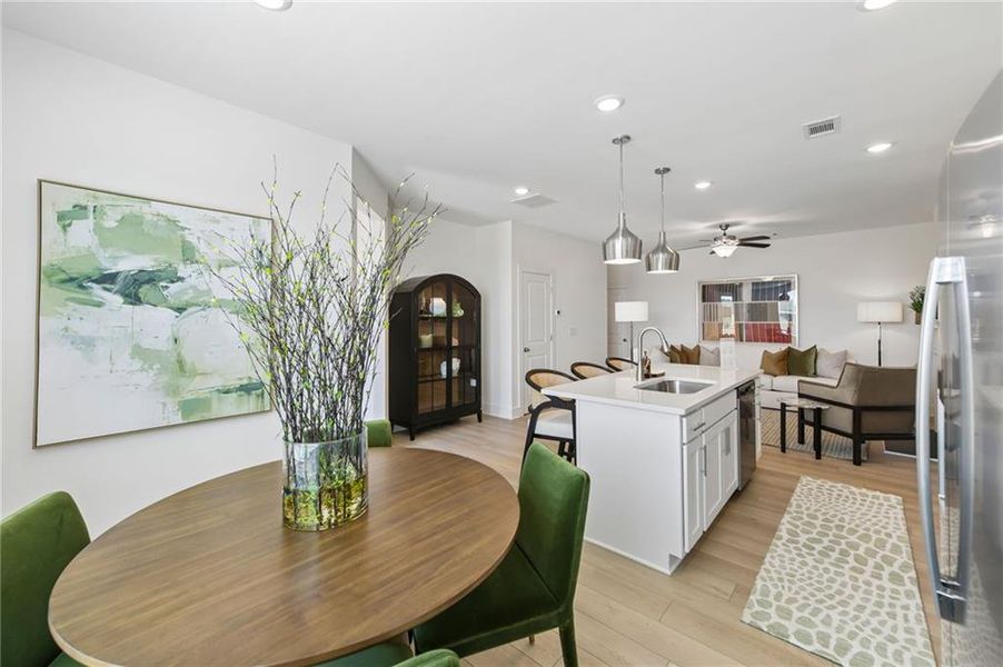 Furnished interior view inside a new home in Tribute, Hoschton (Image 32).