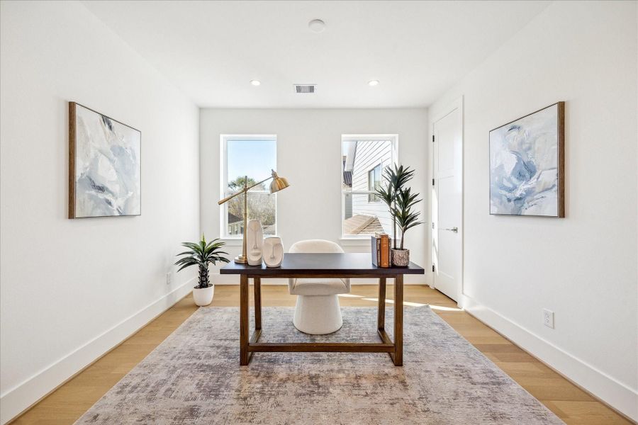 Furnished interior view inside a new home in , Houston (Image 12).