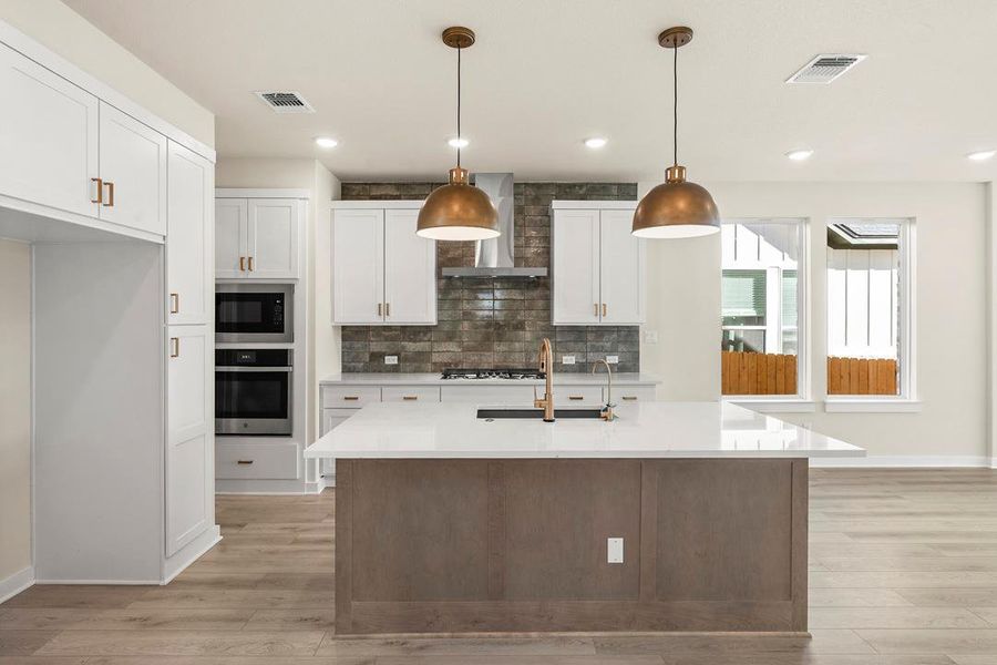 Furnished interior view inside a new home in Terrace Collection at Heritage, Dripping Springs (Image 11). Furnished interior view inside a new home in Terrace Collection at Heritage, Dripping Springs (Image 11).
