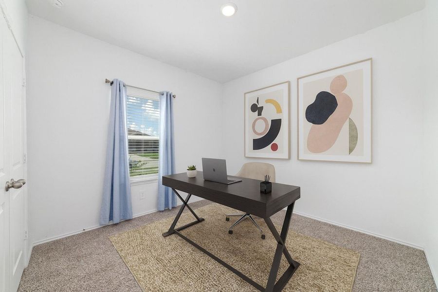 Furnished interior view inside a new home in Sunterra, Katy (Image 3).
