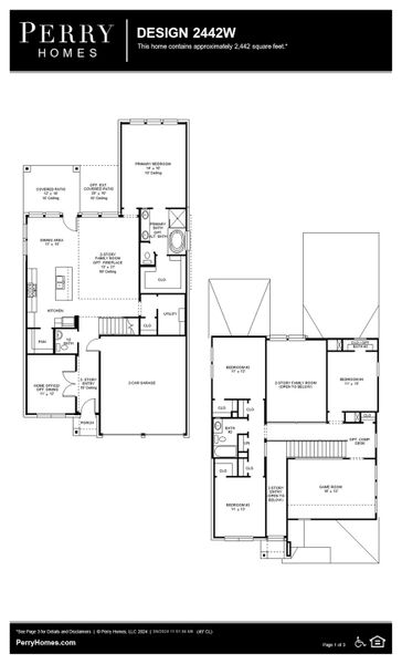 Floor Plan for 2442W