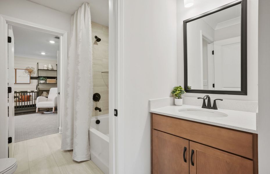 Furnished interior view inside a new home in Elmbrook, Indian Trail (Image 58).