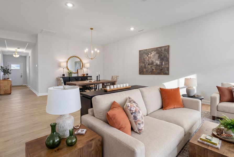 Representative furnished interior of a home built from the Davis - Vanguard Collection by Mungo Homes in Cornerstone, Anderson (Image 5).