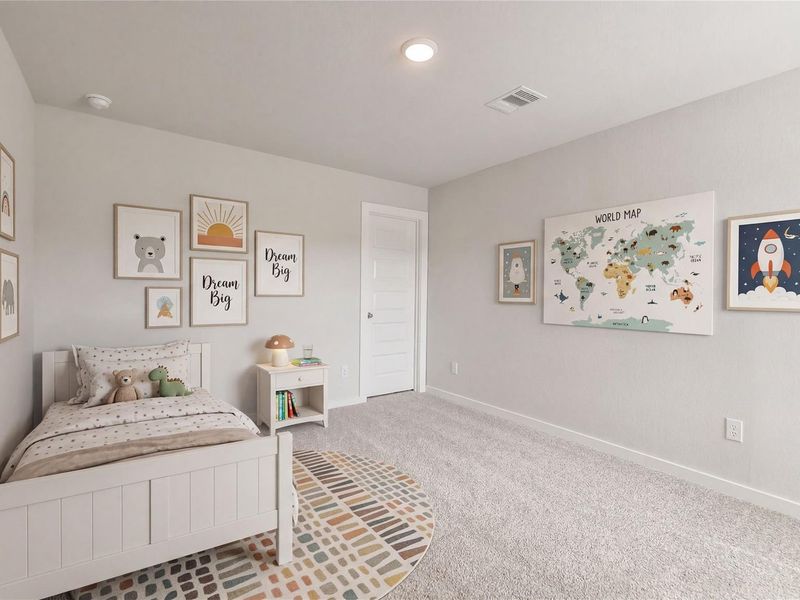Furnished interior view inside a new home in Sunterra, Katy (Image 13).