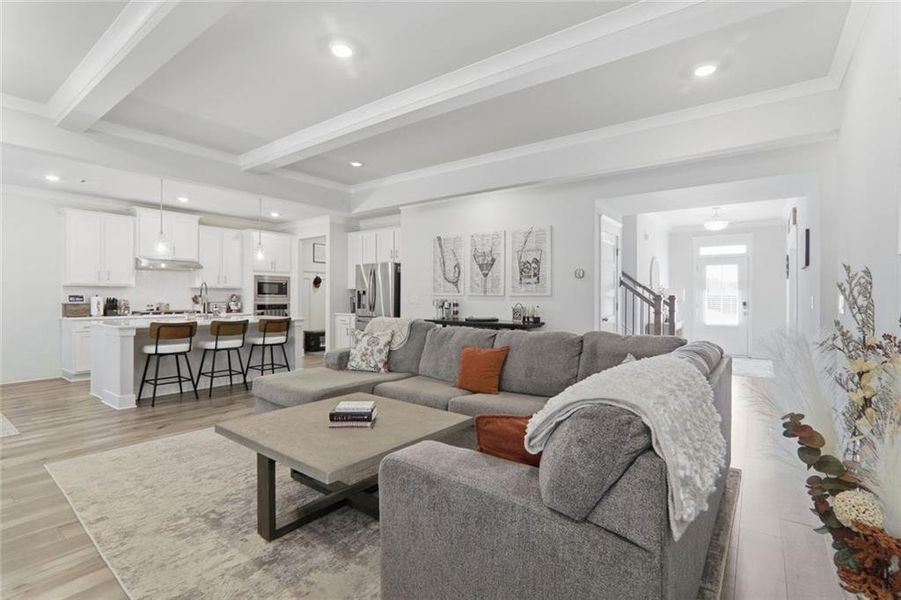 Furnished interior view inside a new home in Rosewood Lake Estates, Hoschton (Image 15). Furnished interior view inside a new home in Rosewood Lake Estates, Hoschton (Image 15).