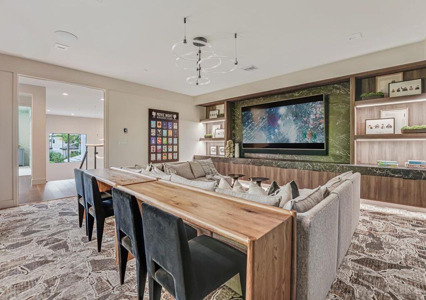 Furnished interior view inside a new home in Apex at Avenir, Palm Beach Gardens (Image 80).