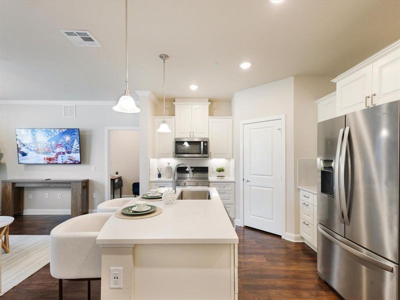 Furnished interior view inside a new home in , McKinney (Image 12).