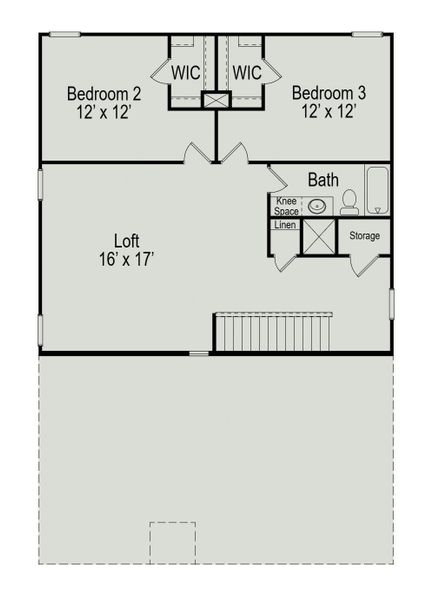 2D floor plan layout of this home in Fulshear Lakes, Fulshear, TX (Image 4).