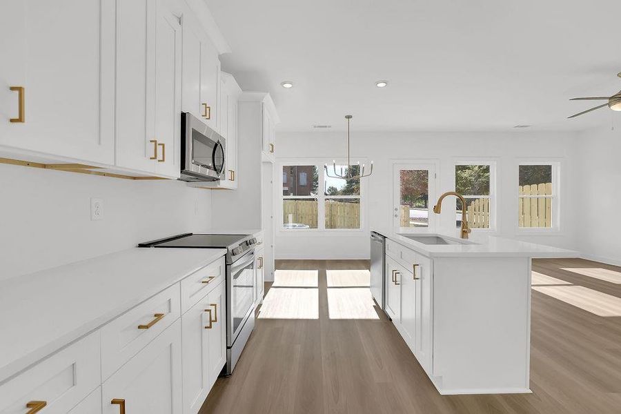 Furnished interior view inside a new home in , Ball Ground (Image 6). Furnished interior view inside a new home in , Ball Ground (Image 6).