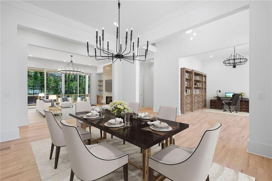 Furnished interior view inside a new home in , Marietta (Image 7).