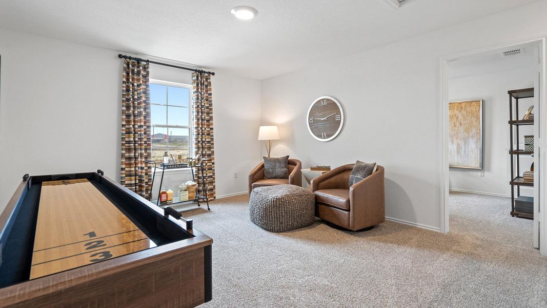 Furnished interior view inside a new home in Palomino, Manor (Image 34).