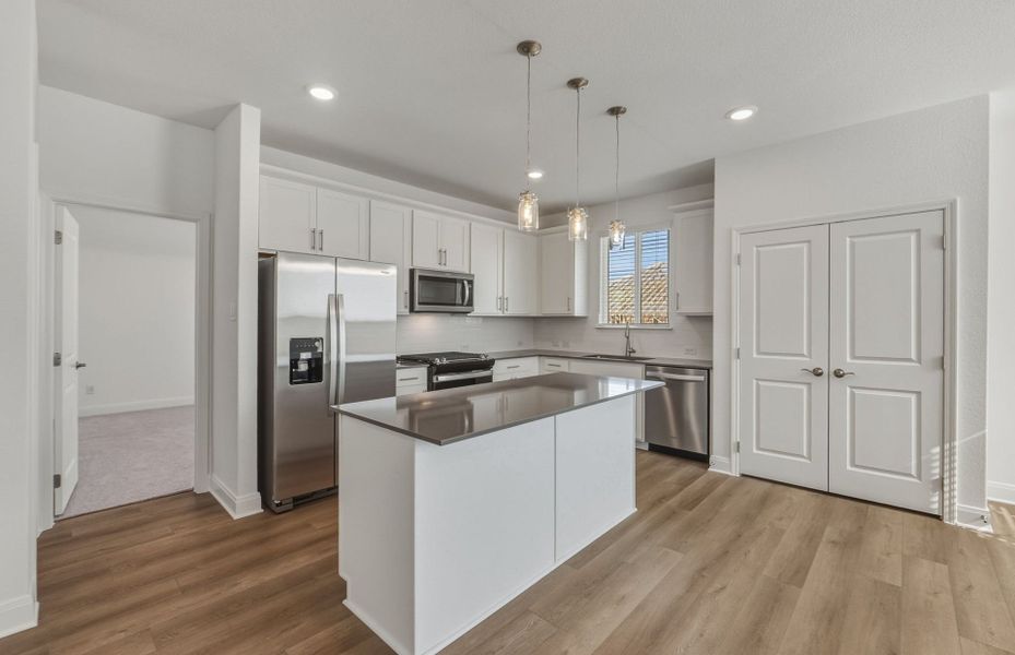 Furnished interior view inside a new home in Patterson Ranch, Georgetown (Image 9).