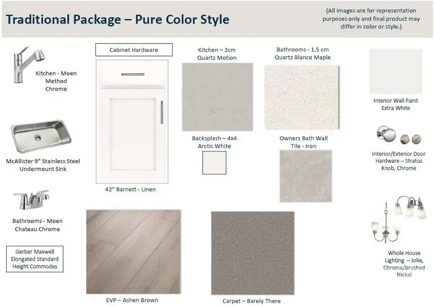 Traditional Package with  Pure Color Style