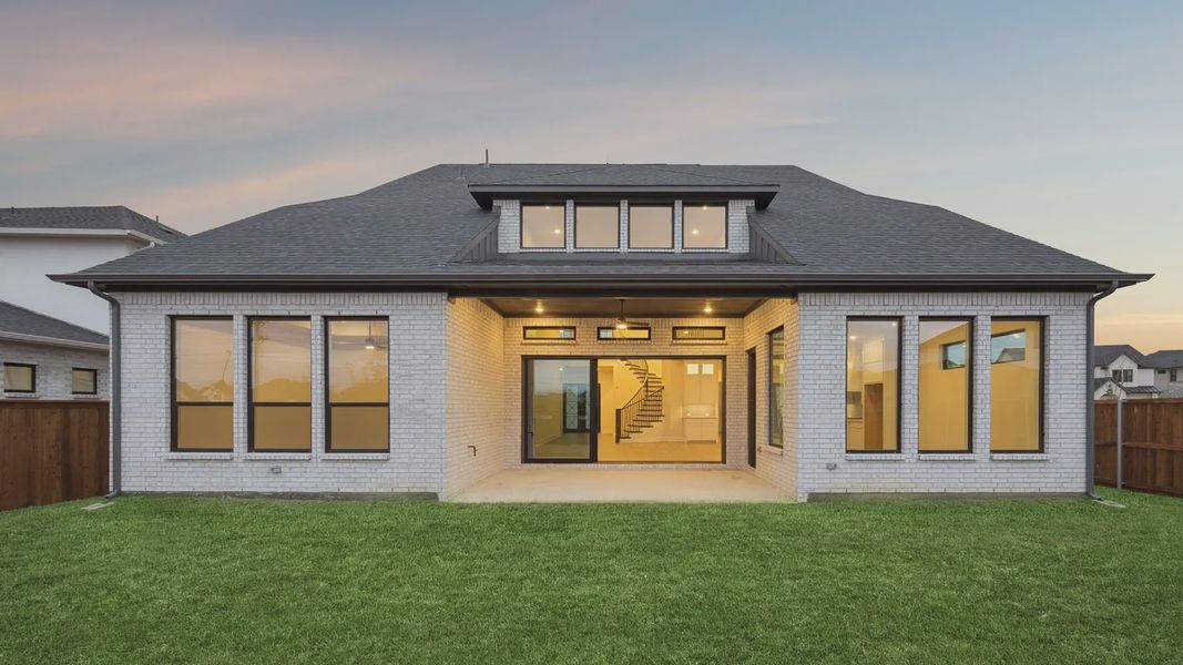 Representative exterior details of a home built from the Lakewood by Chesmar Homes in Attwater 65's, Waller (Image 4).