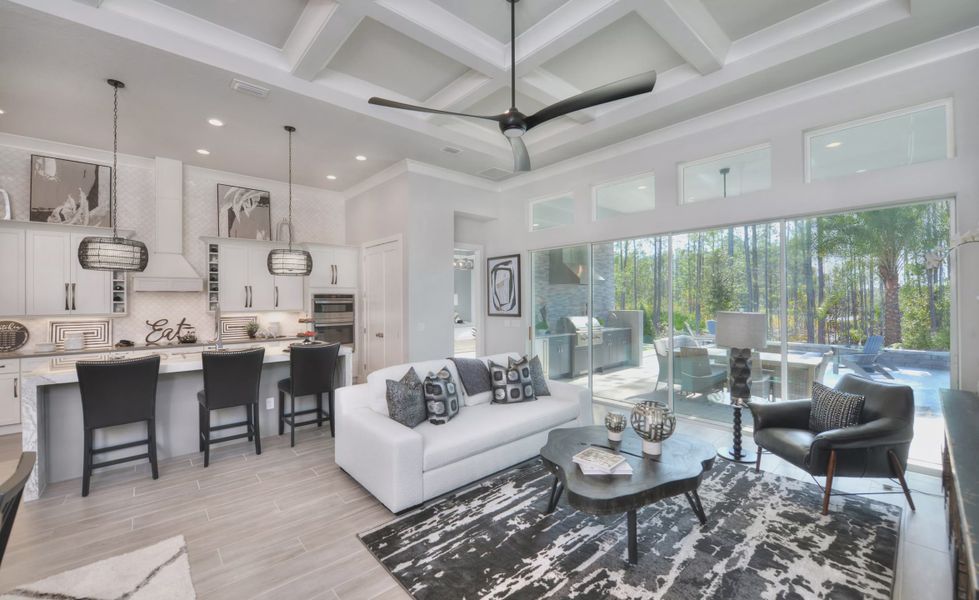 Furnished interior view inside a new home in Woodhaven, Port Orange (Image 9).