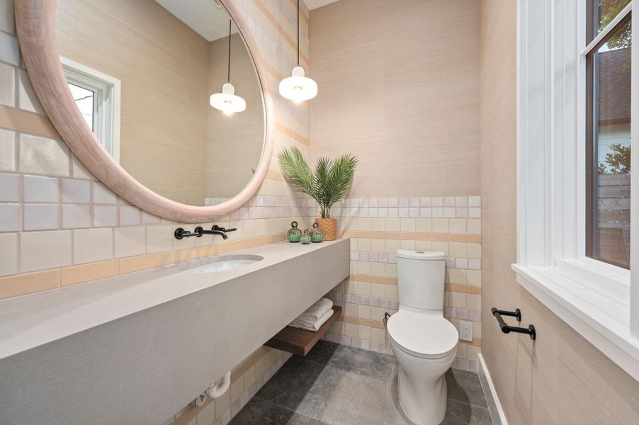 Half-bath on the main floor Half-bath on the main floor