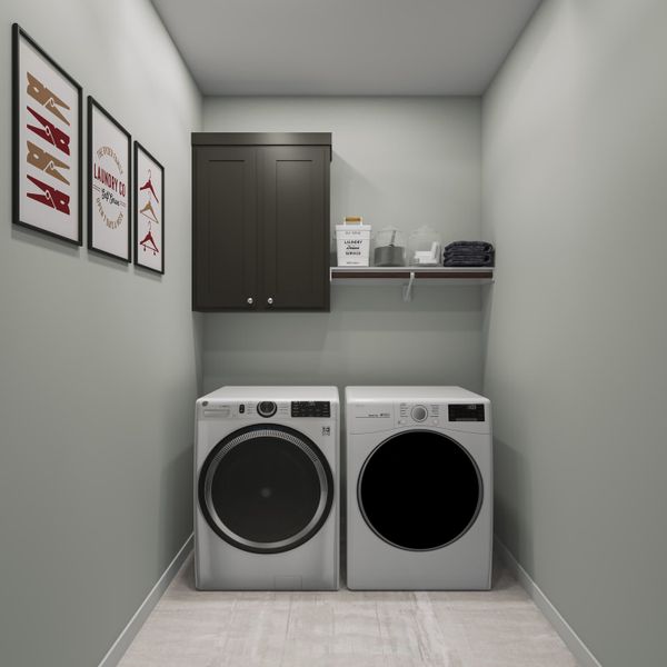 Representative furnished interior of a home built from the Hawthorn by Tri Pointe Homes in Lagos Reserve, Manor (Image 17).