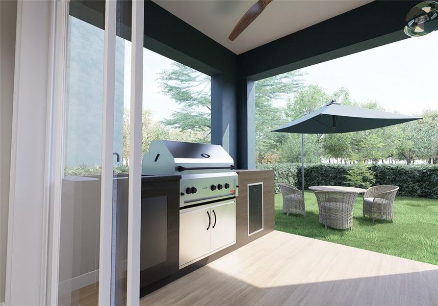 Exterior details and patio area of a home in , Tampa (Image 3). Exterior details and patio area of a home in , Tampa (Image 3).