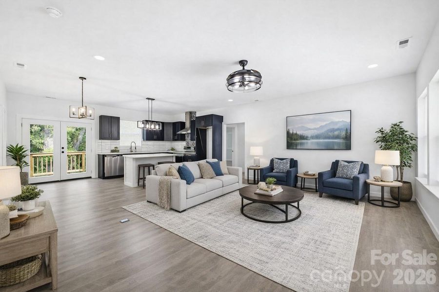 Furnished interior view inside a new home in , Hickory (Image 11).