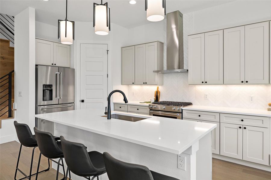 Furnished interior view inside a new home in , Austin (Image 6). Furnished interior view inside a new home in , Austin (Image 6).