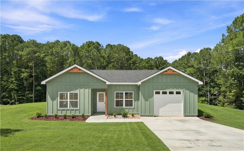 Front exterior of a new home in , Talking Rock, GA, highlighting curb appeal (Image 27).