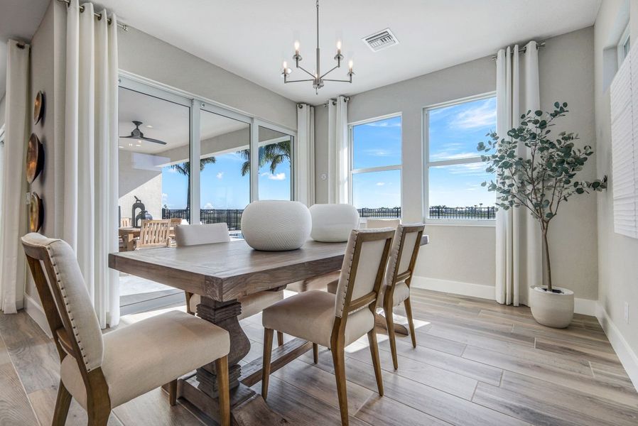 Representative furnished interior of a home built from the Charlotte II by William Ryan Homes in River Preserve Estates, Parrish (Image 9).