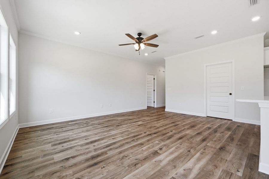 Spacious, unfurnished interior of a new home in McCarthy Estates, Defuniak Springs (Image 24). Spacious, unfurnished interior of a new home in McCarthy Estates, Defuniak Springs (Image 24).