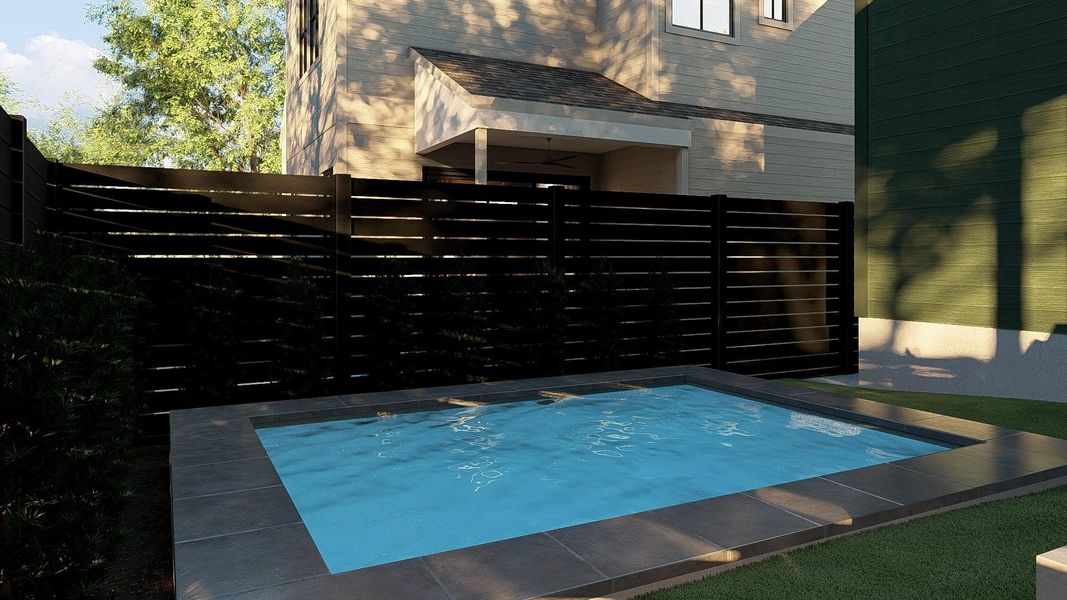 View of pool with patio surround