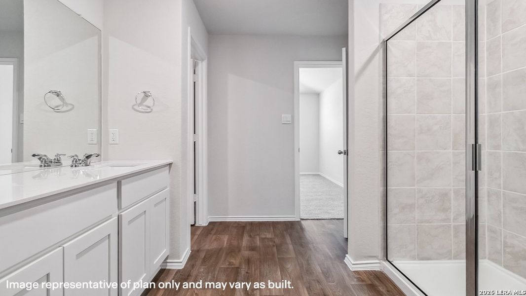 Furnished interior view inside a new home in Seneca Trails, Leon Valley (Image 5).