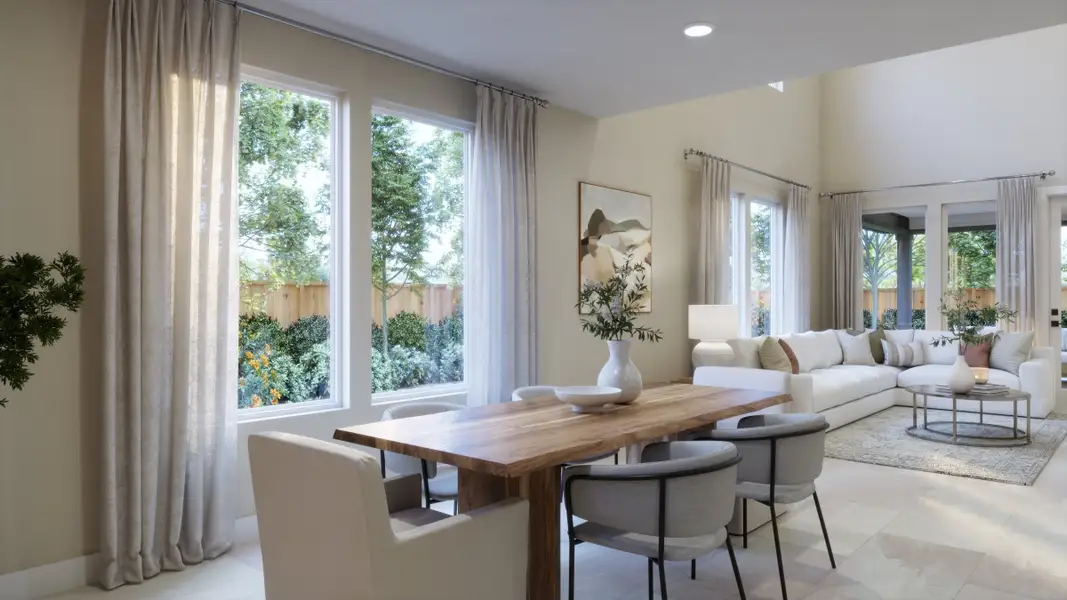 Furnished interior view inside a new home in Lariat, Liberty Hill (Image 4).