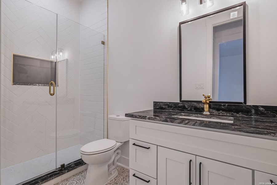 Furnished interior view inside a new home in , Fischer (Image 17).