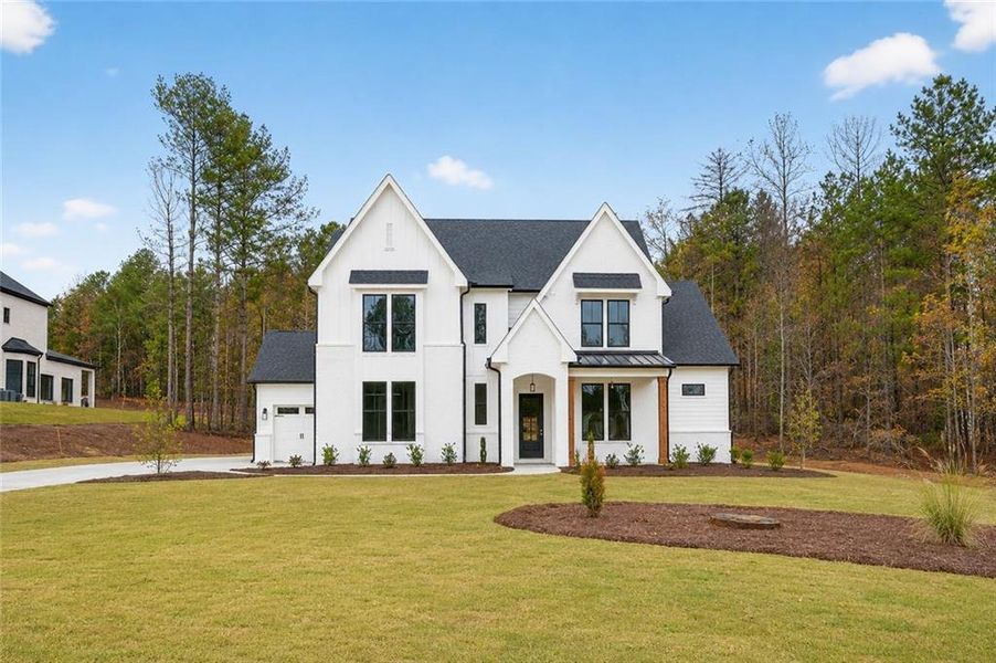 Front exterior of a new home in , Jefferson, GA, highlighting curb appeal (Image 27).