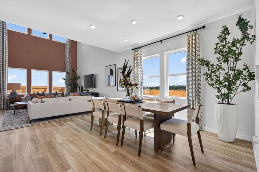 Furnished interior view inside a new home in Turners Crossing, Buda (Image 10). Furnished interior view inside a new home in Turners Crossing, Buda (Image 10).