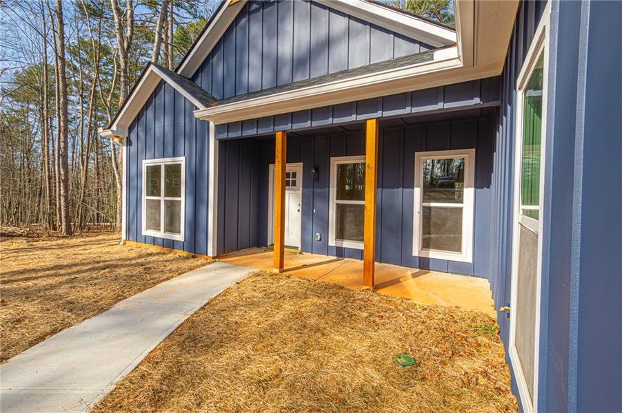 Exterior details and patio area of a home in , Dawsonville (Image 4). Exterior details and patio area of a home in , Dawsonville (Image 4).