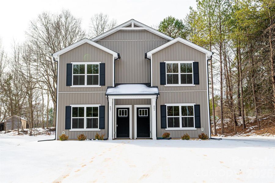Front exterior of a new home in , Newton, NC, highlighting curb appeal (Image 2). Front exterior of a new home in , Newton, NC, highlighting curb appeal (Image 2).