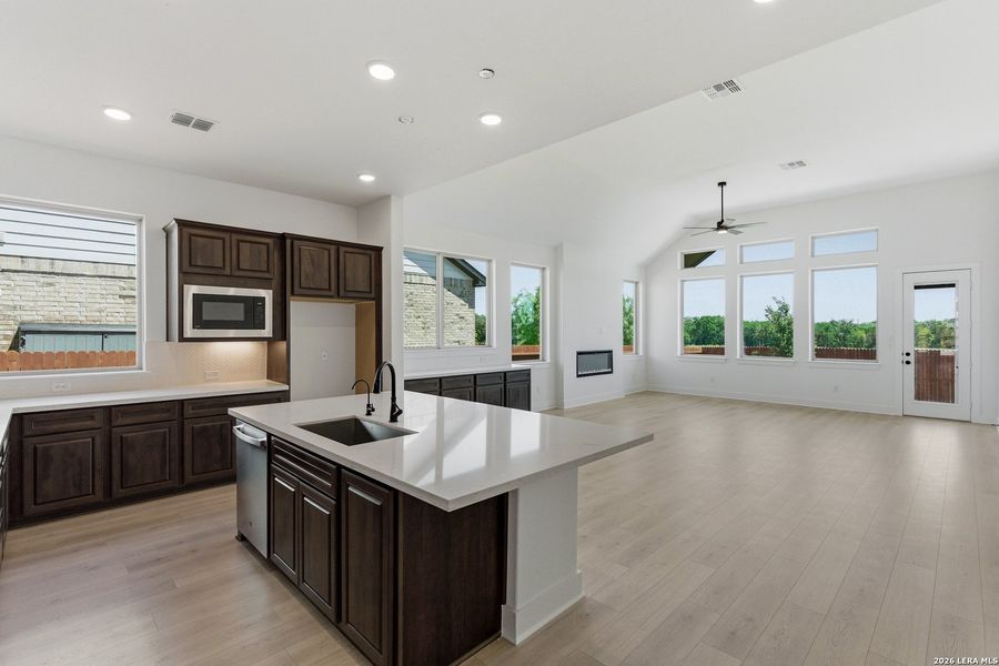 Furnished interior view inside a new home in Stillwater Ranch, San Antonio (Image 3).