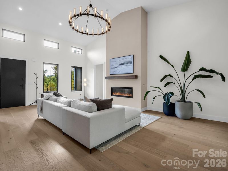 Furnished interior view inside a new home in , Hendersonville (Image 7).