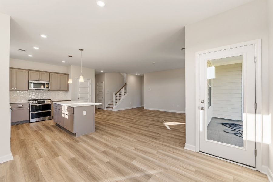 Furnished interior view inside a new home in Cottages at Lake Emory, Inman (Image 11). Furnished interior view inside a new home in Cottages at Lake Emory, Inman (Image 11).
