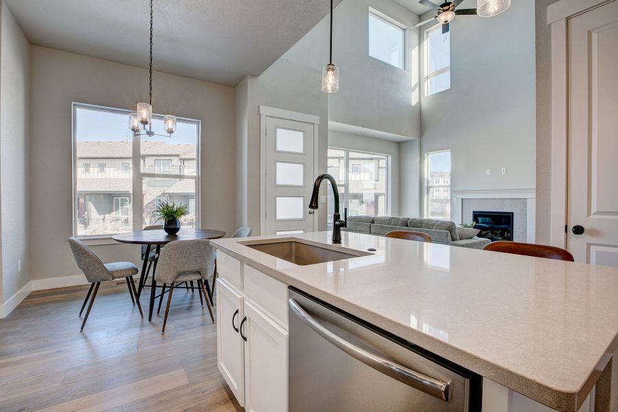 Representative furnished interior of a home built from the The Addison 2 by Landmark Homes in Highlands at Fox Hill, Longmont (Image 13). Representative furnished interior of a home built from the The Addison 2 by Landmark Homes in Highlands at Fox Hill, Longmont (Image 13).