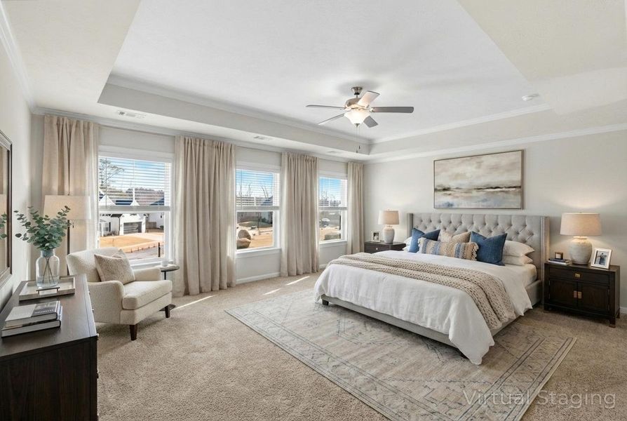 Furnished interior view inside a new home in Crawford Creek, Grovetown (Image 16). Furnished interior view inside a new home in Crawford Creek, Grovetown (Image 16).