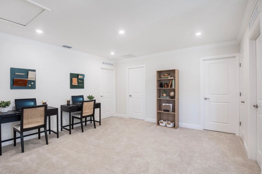 Furnished interior view inside a new home in Deland, Deland (Image 7). Furnished interior view inside a new home in Deland, Deland (Image 7).