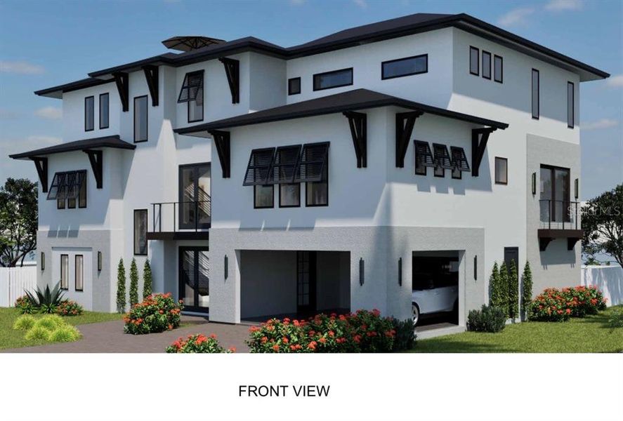 Front exterior of a new home in , St. Petersburg, FL, highlighting curb appeal (Image 6). Front exterior of a new home in , St. Petersburg, FL, highlighting curb appeal (Image 6).